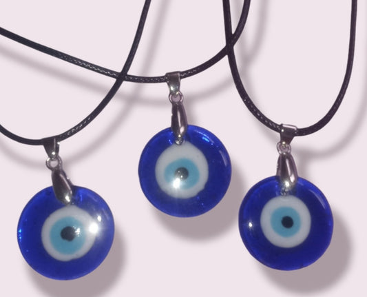 Blue Evil Eye Crystal Amulet